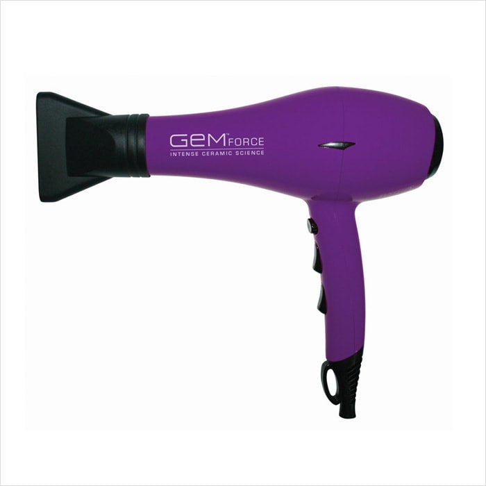 Gem Force Intense Ionic Ceramic Hair Dryer Purple AIKO PRO BEAUTY